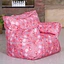 colorful printed bean bag sofa with arms for children