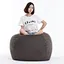 indoor plush droplet bean bag chair