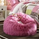 faux fur bean bag sofa