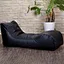 ergonomic wave shape longue bean bag
