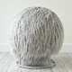 faux fur balance exercise yoga ball