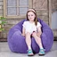 short plush kids bean bag sofa