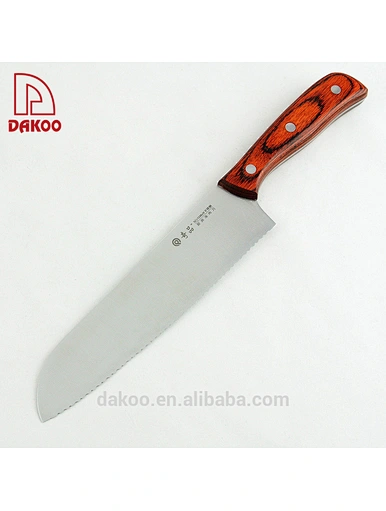 3 Rivets Serrated Full Tang Frozen Meat Knife - DAKOO