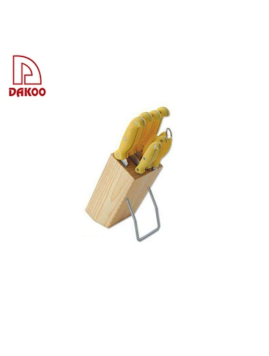 knife set with wooden block - DAKOO