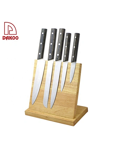 Pakka Wood Handle 6Pcs Kitchen Knives - DAKOO
