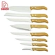 Hot Sale Rust-proof Beech Wood Handle 8Pcs Kitchen Knives - DAKOO