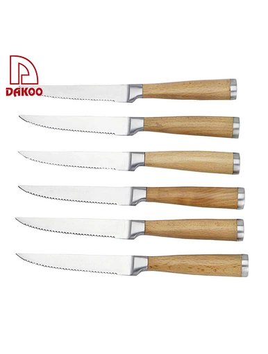  juego de cuchillos de carne de acero inoxidable - DAKOO