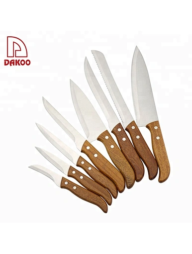 3Cr13 Blade 8Pcs Kitchen Knives - DAKOO