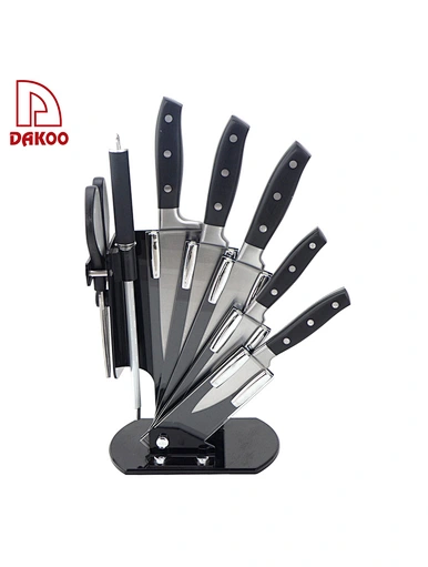 knife set with acrylic block - DAKOO