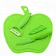 Green Color Multi-functional Kitchen Fruit Tools Knife Set - DAKOO