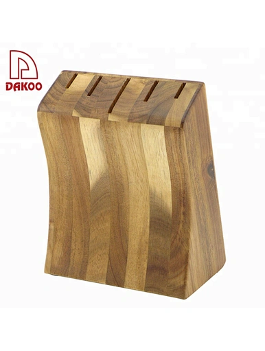 Best Selling Solid Acacia and Pine Wood  Knife Block - DAKOO