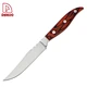 Red Pakka Wood Handle 6 Pcs 4.5" Steak Knife Set - DAKOO