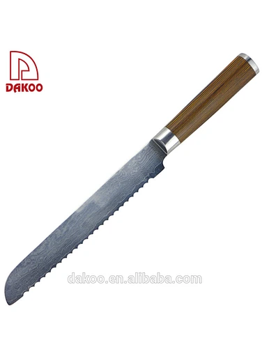  cuchillo de pan de acero Damasco - DAKOO