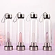 Gem Infused Gemstone Water Bottle Bottles Drinking Glass with Crystals