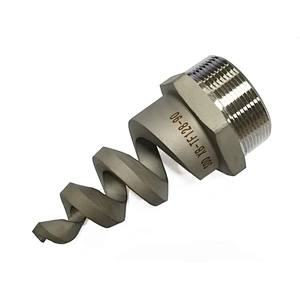 Maximum free passage full cone (hollow cone) nozzle