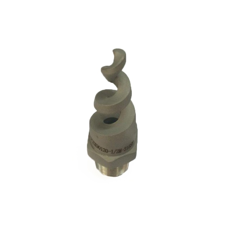 Maximum free passage full cone (hollow cone) nozzle