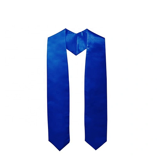 2019 Hot Sell High Quantity Royal Blue Plain Graduation Stole