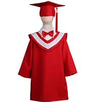 2019 Hot design colorful graduation gown children with graduation cap and bowknot