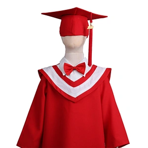 2019 Hot design colorful graduation gown children with graduation cap and bowknot