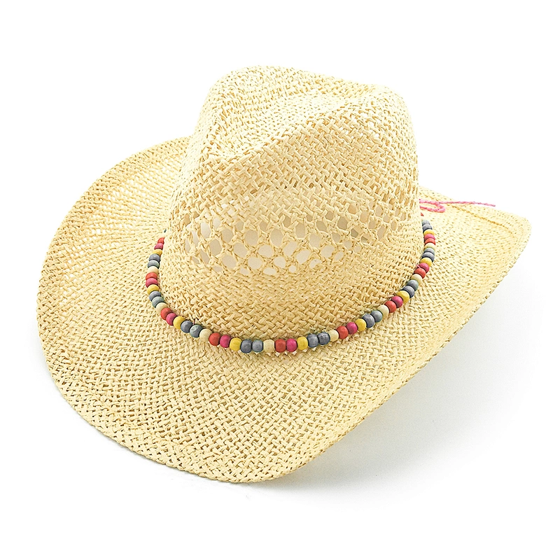 Nueva gorra de vaquero de papel transpirable de 2020 con correa de cuentas