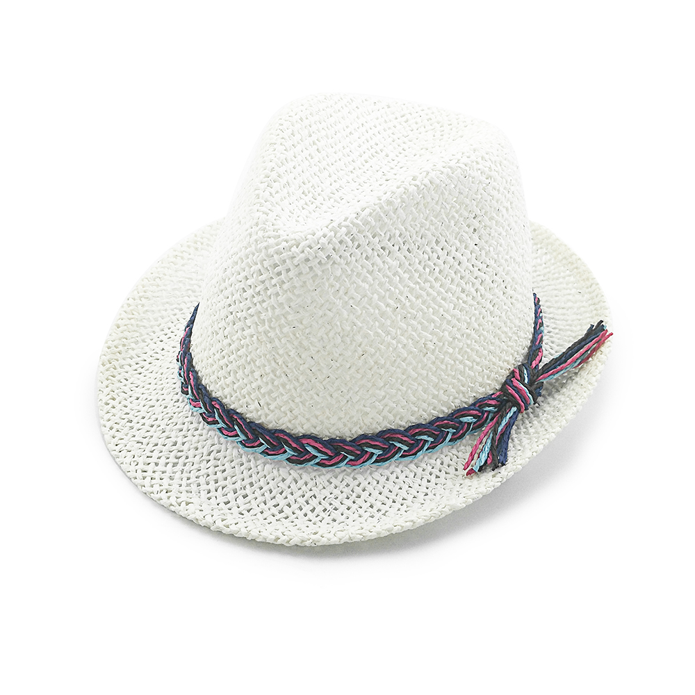 2020 new popular fashion high quality summer twisted paper fedora hat