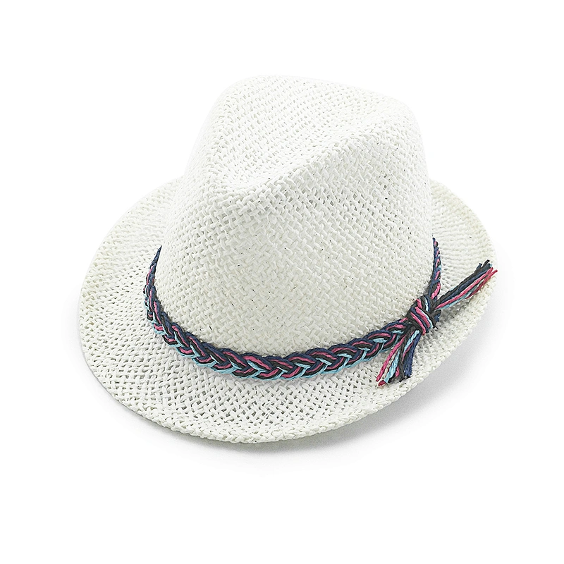 2020 new popular fashion high quality summer twisted paper fedora hat