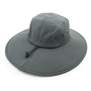Deportes de moda Impresión de color plegable Logo en blanco Pesca en la selva de verano Sombrero de barril personalizado