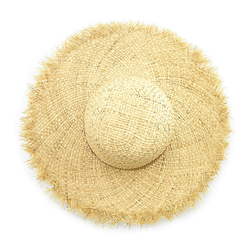 2020 High quality popular summer raffia straw hat floppy women straw Hat