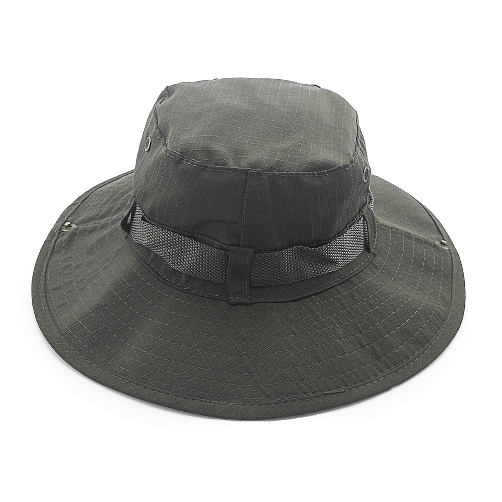 Sombreros bordados para hombres y mujeres sombreros personalizados para lavar algodón sombrero de sol color de pesca al aire libre sombrero boonie de caza