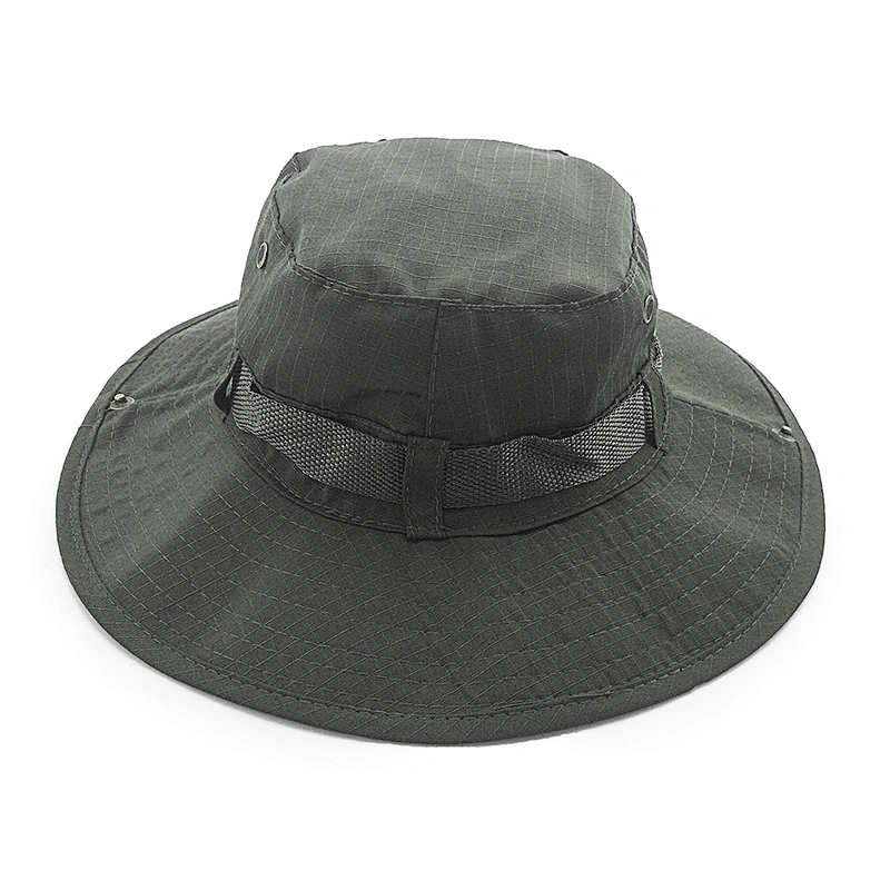 Sombreros bordados para hombres y mujeres sombreros personalizados para lavar algodón sombrero de sol color de pesca al aire libre sombrero boonie de caza