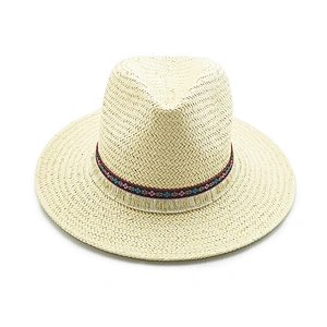 2020 Wholesale fashion men and women beach outdoor panama paper straw hat