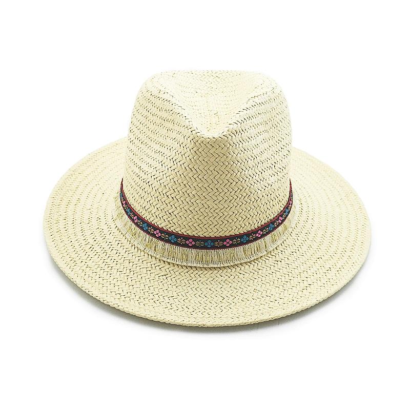 2020 Wholesale fashion men and women beach outdoor panama paper straw hat