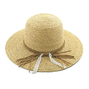2020 High quality popular summer raffia straw hat floppy women straw Hat