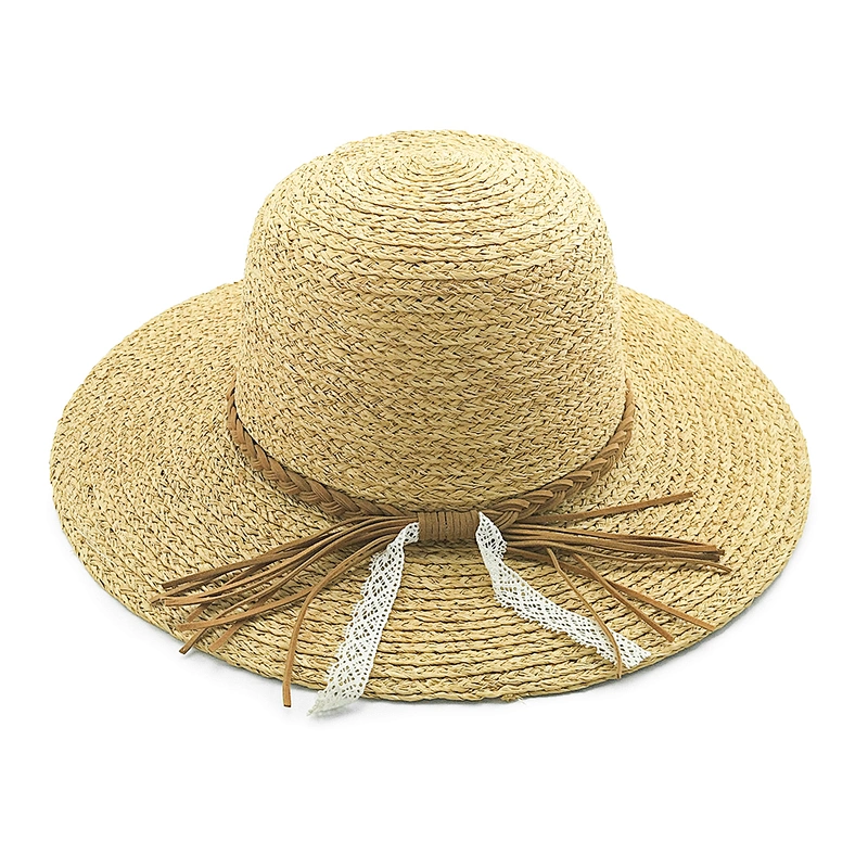 2020 High quality popular summer raffia straw hat floppy women straw Hat