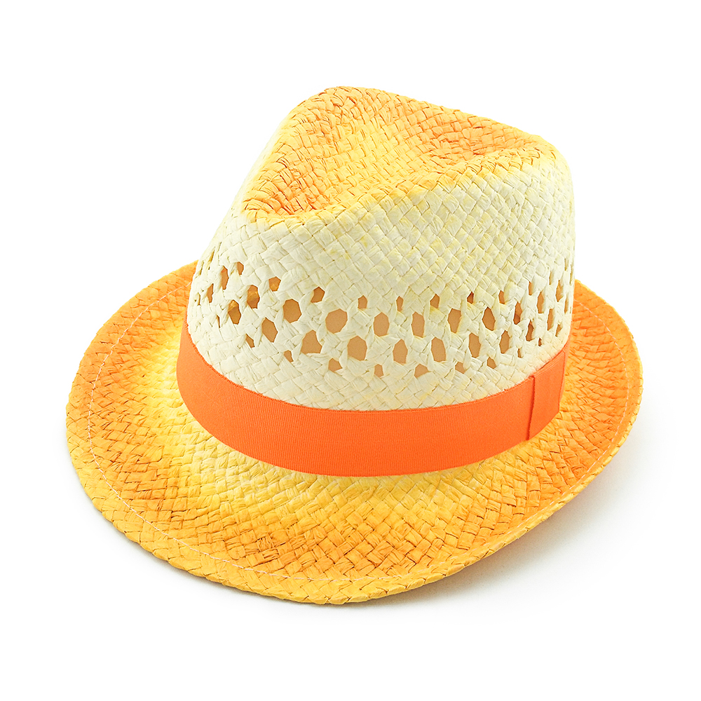 2020 new popular fashion high quality summer painted rough paper fedora hat