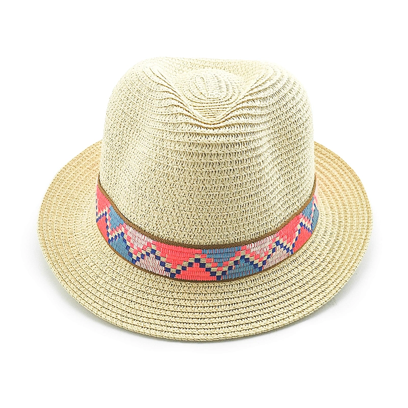 2020 new popular fashion high quality summer paper braid fedora hat