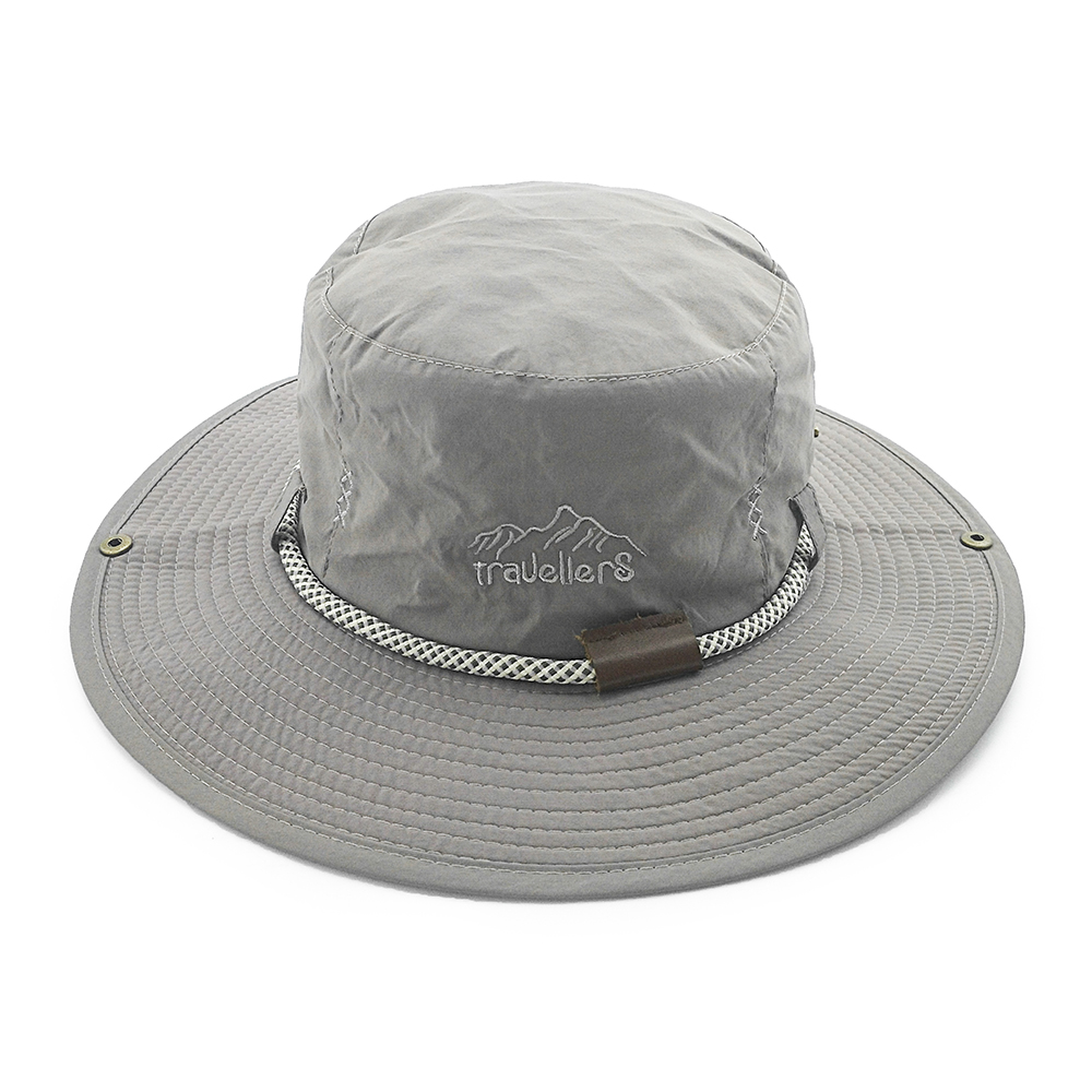 Sun Protection Waterproof Fishing Fisherman Hat Custom Logo Mens Women Bucket Hat With String