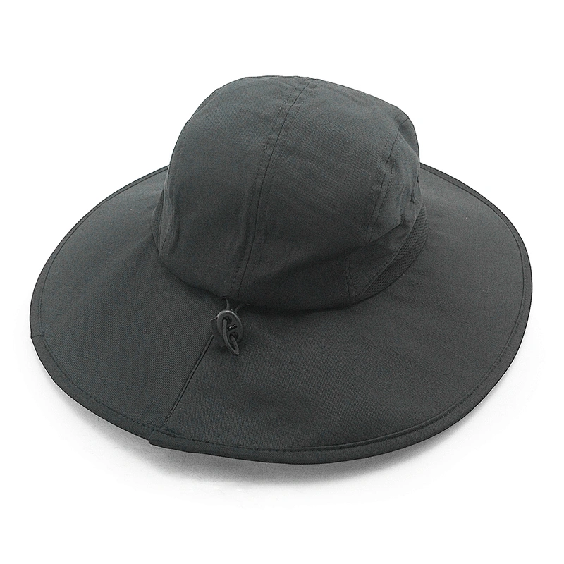Deportes de moda Impresión de color plegable Logo en blanco Pesca en la selva de verano Sombrero de barril personalizado