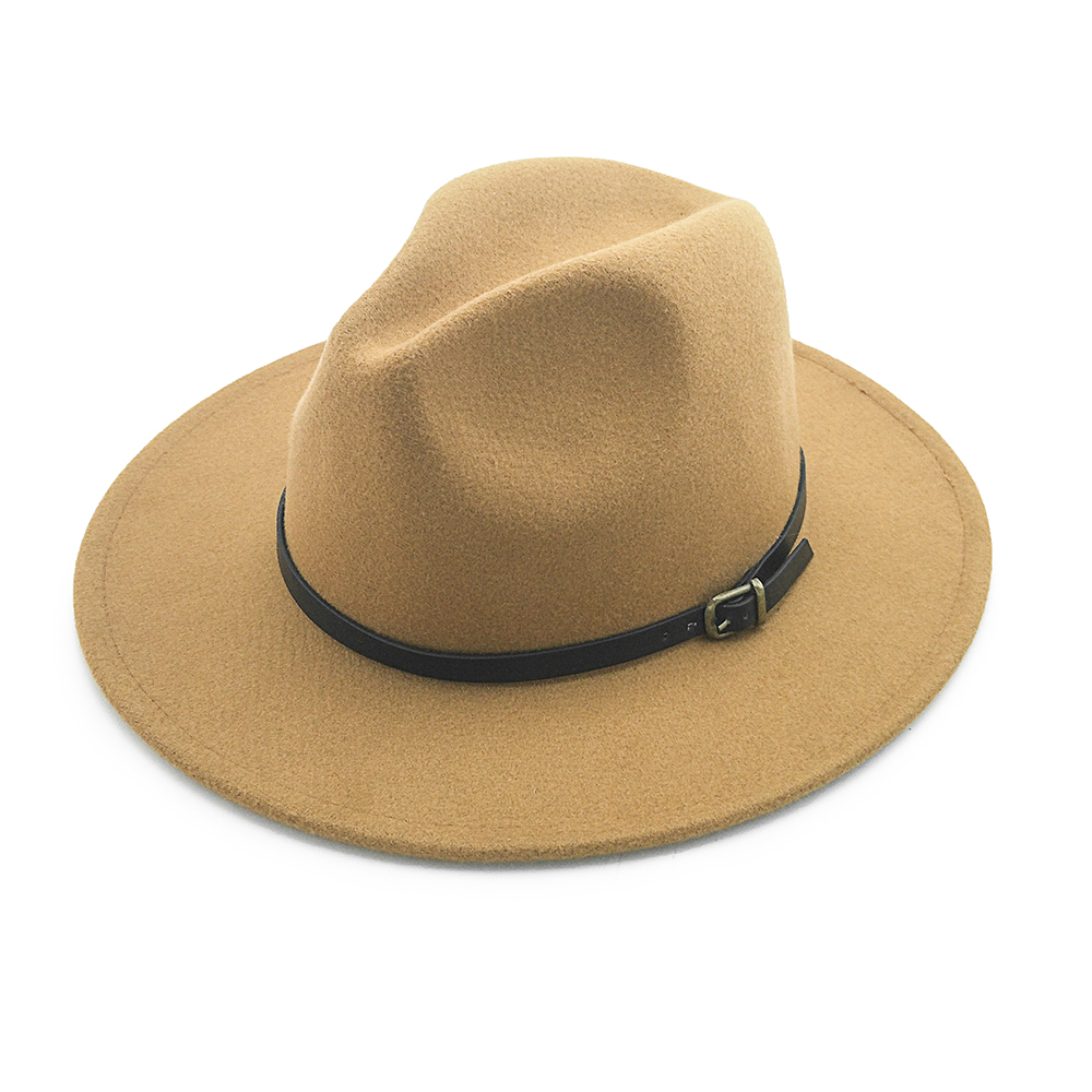 Wholesale fedora hat women fedora hat temperament Wool felt Panama hat