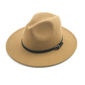 Wholesale fedora hat women fedora hat temperament Wool felt Panama hat