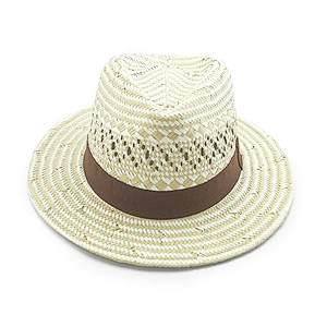 Personalización de sombreros de paja de Panamá de bajo costo para el verano de playa