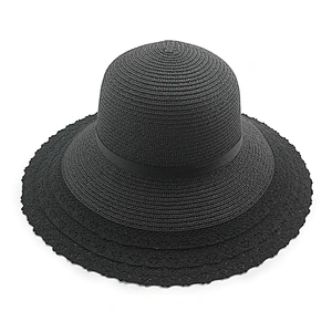 2020 High quality popular summer paper straw hat floppy women straw Hat