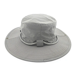 Sun Protection Waterproof Fishing Fisherman Hat Custom Logo Mens Women Bucket Hat With String