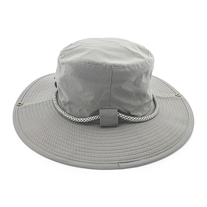 Sun Protection Waterproof Fishing Fisherman Hat Custom Logo Mens Women Bucket Hat With String