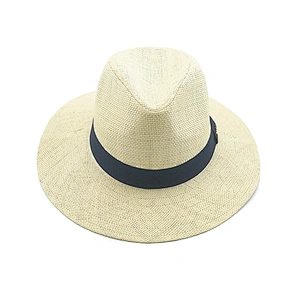 Factory Wholesale Fashion Summer Paper Straw Panama Hat With Stock