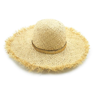 2020 High quality popular summer raffia straw hat floppy women straw Hat