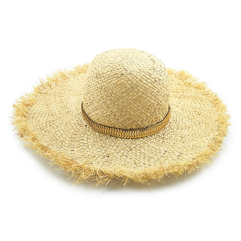 2020 High quality popular summer raffia straw hat floppy women straw Hat