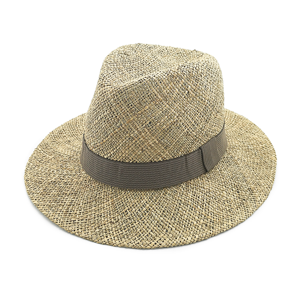 Fashion Men Women Handmade Seagrass Straw Cowboy Hat Panama high quality hat