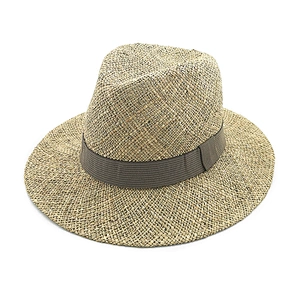 Fashion Men Women Handmade Seagrass Straw Cowboy Hat Panama high quality hat