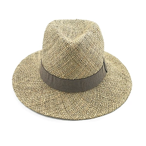 Fashion Men Women Handmade Seagrass Straw Cowboy Hat Panama high quality hat